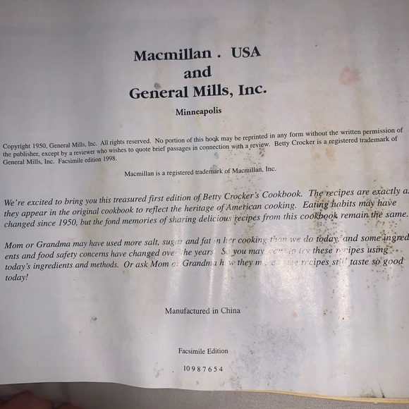 Betty Crocker's Picture Cook Book Binder 1998 Facsimile of 1950 Edition - Picture 12 of 13